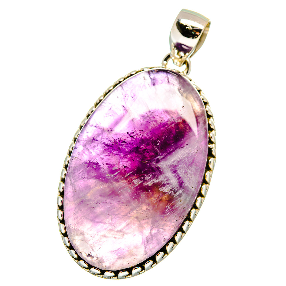Chevron Amethyst Pendants handcrafted by Anasilvercos - PD15608
