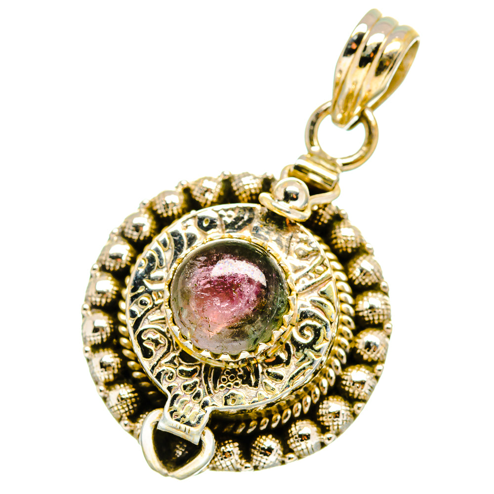 Watermelon Tourmaline Pendants handcrafted by Anasilvercos - PD15632