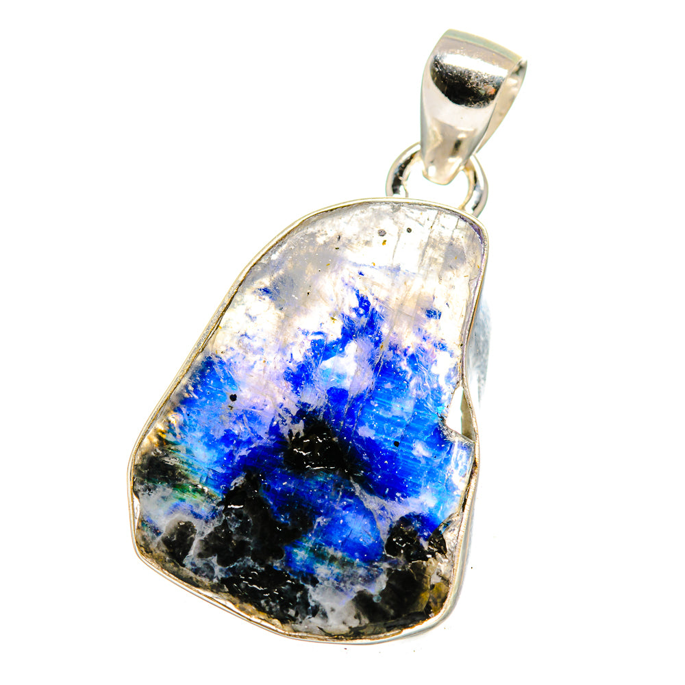 Rainbow Moonstone Pendants handcrafted by Anasilvercos - PD15643