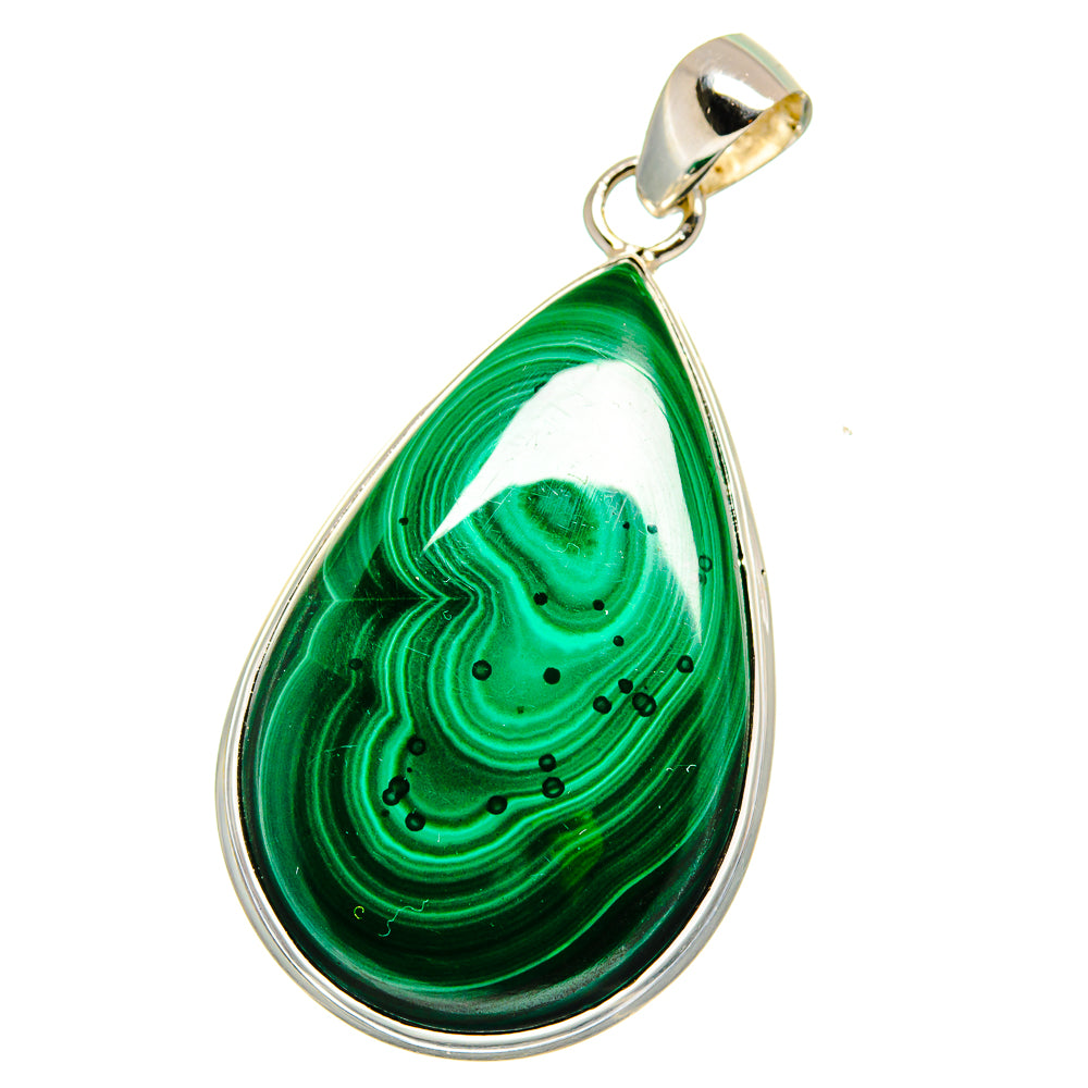 Malachite Pendants handcrafted by Anasilvercos - PD15677