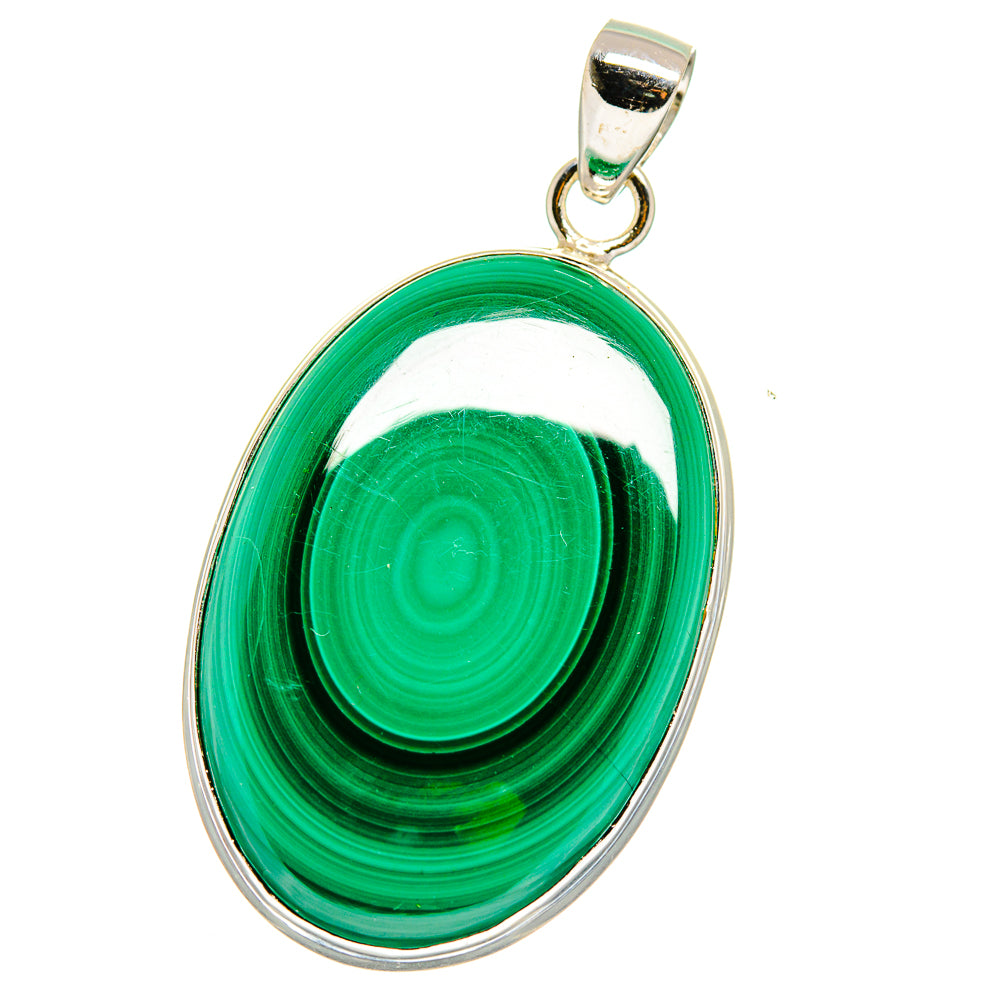 Malachite Pendants handcrafted by Anasilvercos - PD15678