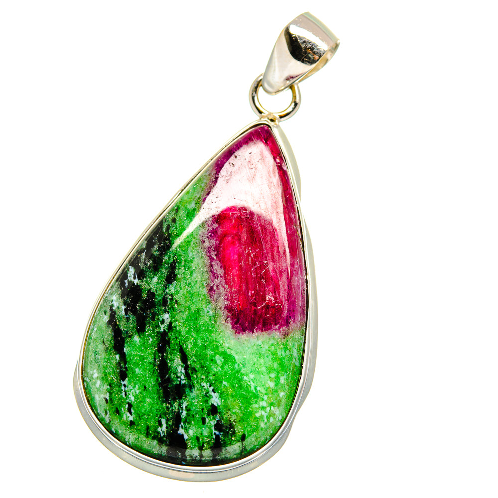 Ruby Zoisite Pendants handcrafted by Anasilvercos - PD15688