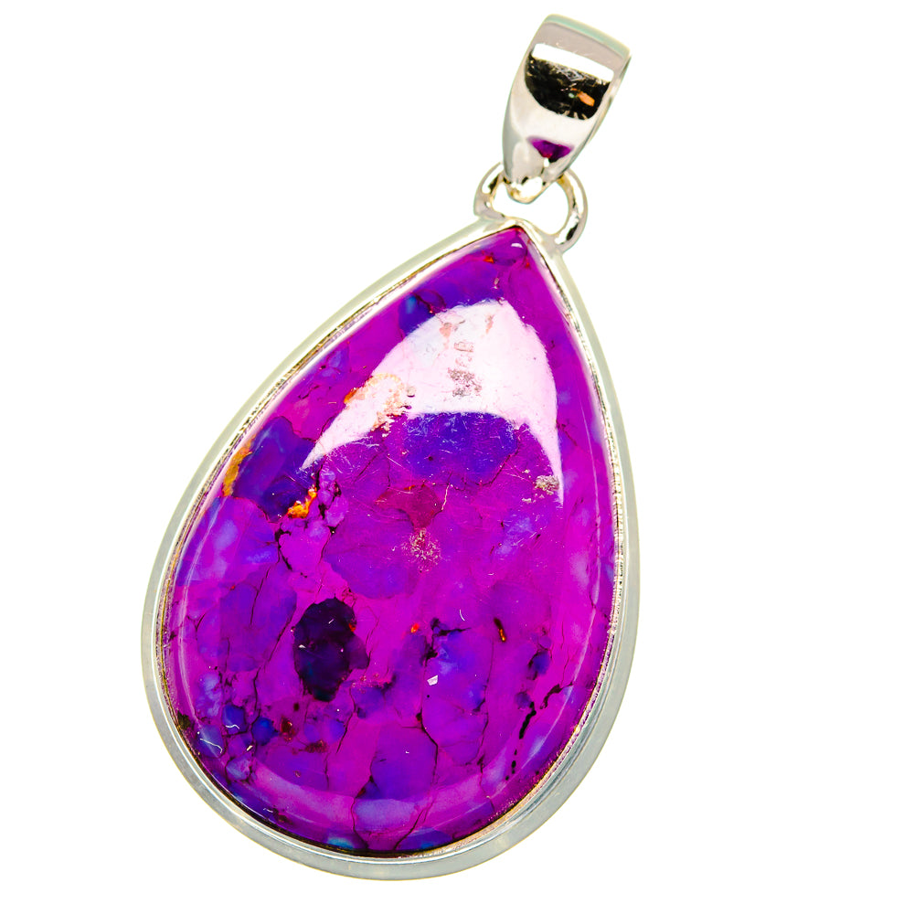 Purple Copper Composite Turquoise Pendants handcrafted by Anasilvercos - PD15713
