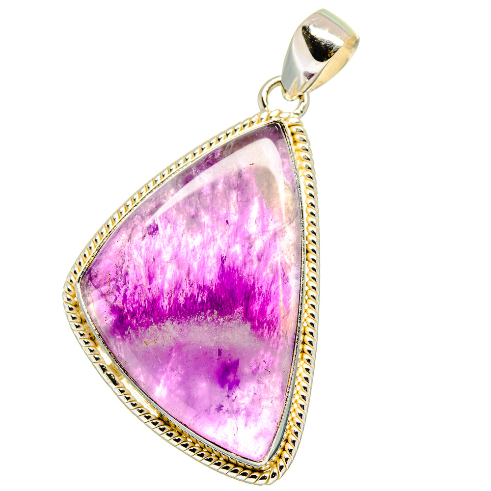 Chevron Amethyst Pendants handcrafted by Anasilvercos - PD15714