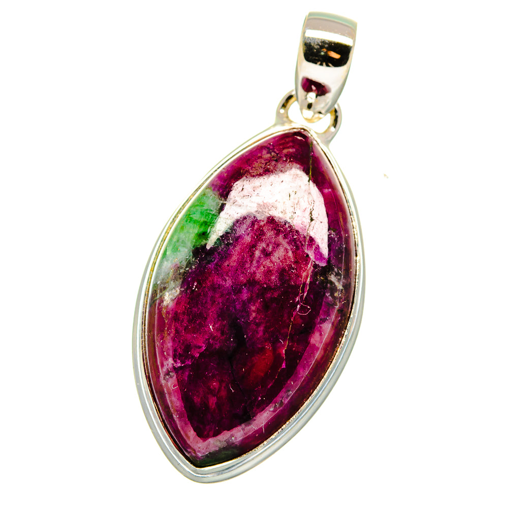 Ruby Zoisite Pendants handcrafted by Anasilvercos - PD15724