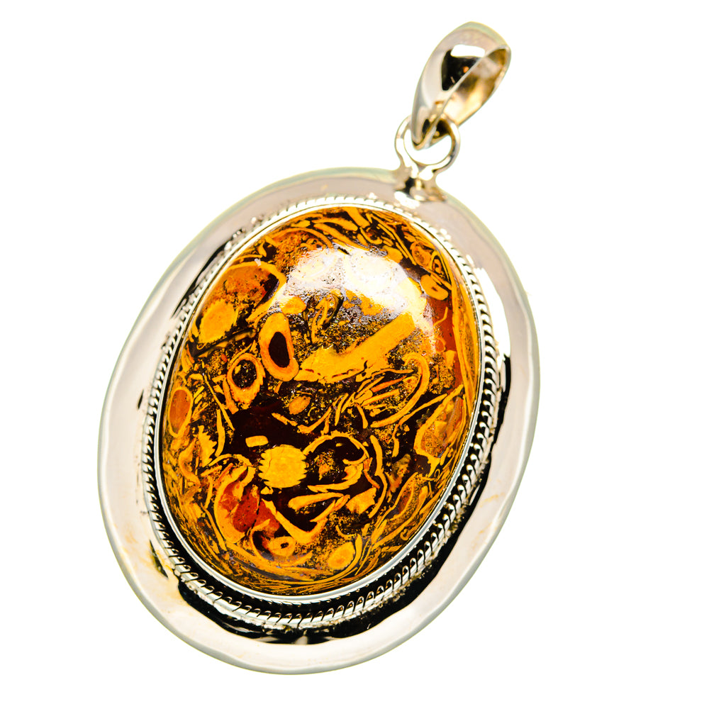 Coquina Jasper Pendants handcrafted by Anasilvercos - PD15734
