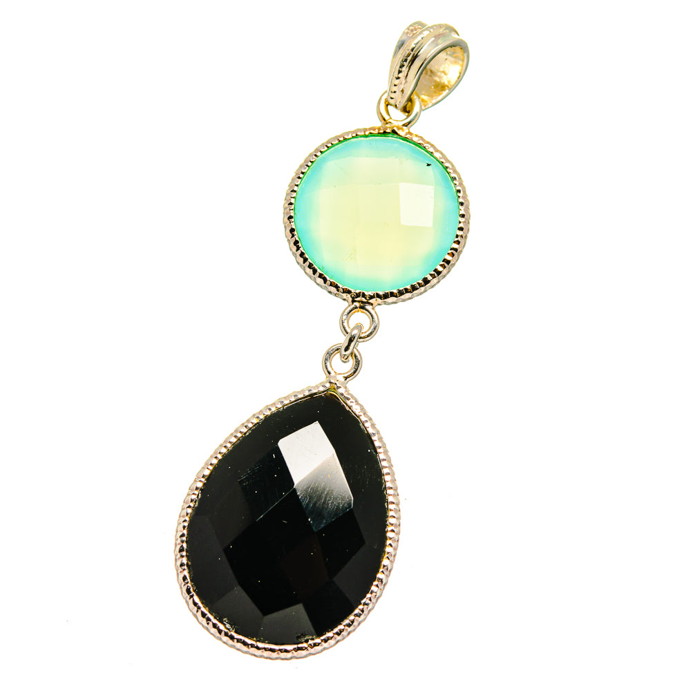 Black Onyx Pendants handcrafted by Anasilvercos - PD15740