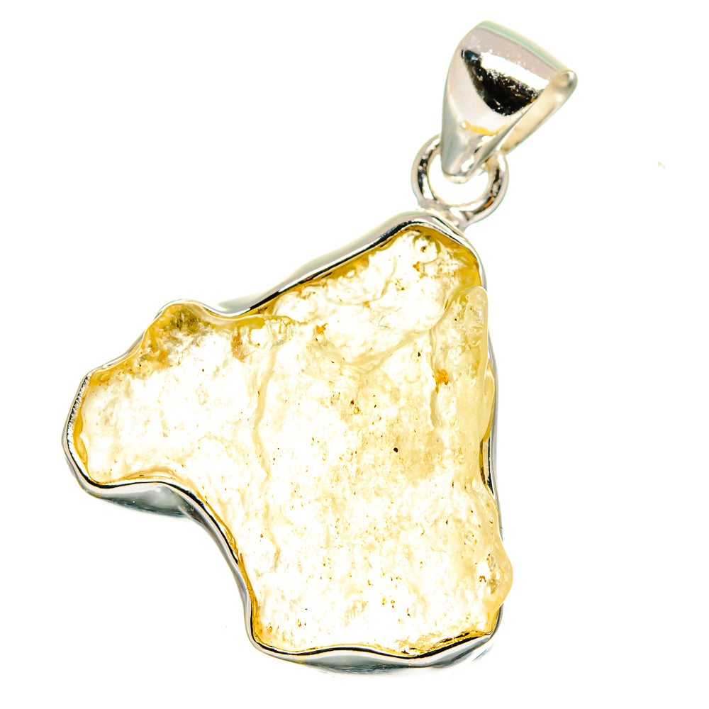 Libyan Desert Glass Pendants handcrafted by Anasilvercos - PD15743