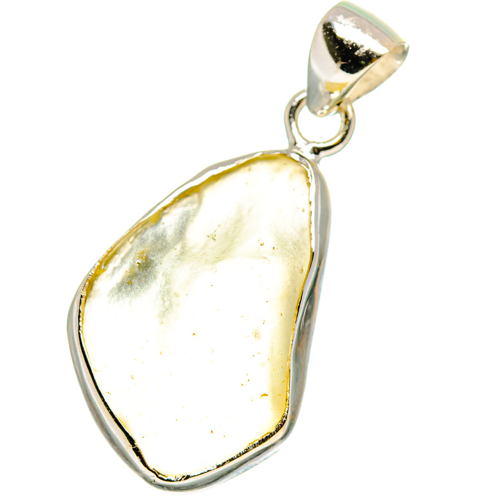 Libyan Desert Glass Pendants handcrafted by Anasilvercos - PD15746