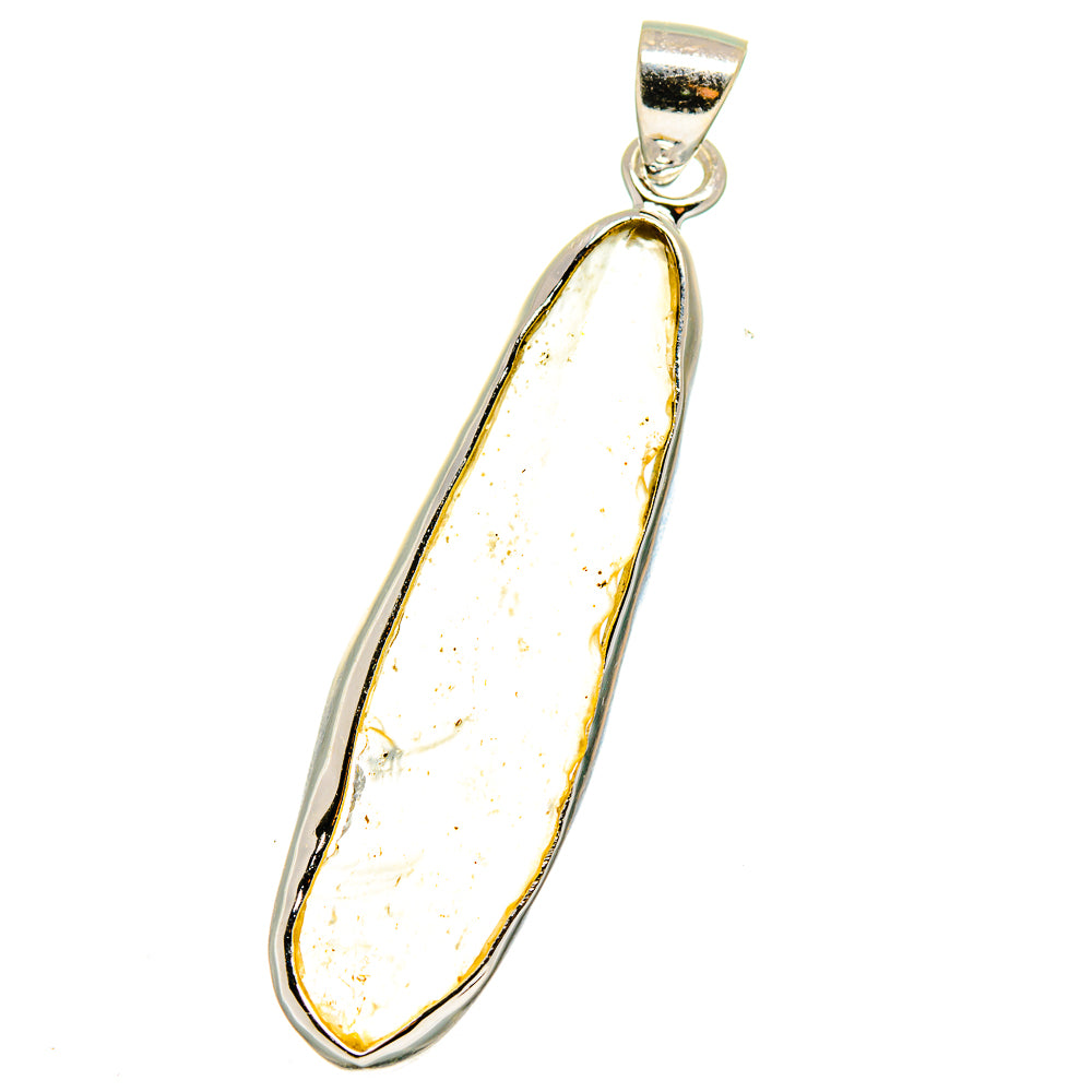 Libyan Desert Glass Pendants handcrafted by Anasilvercos - PD15747