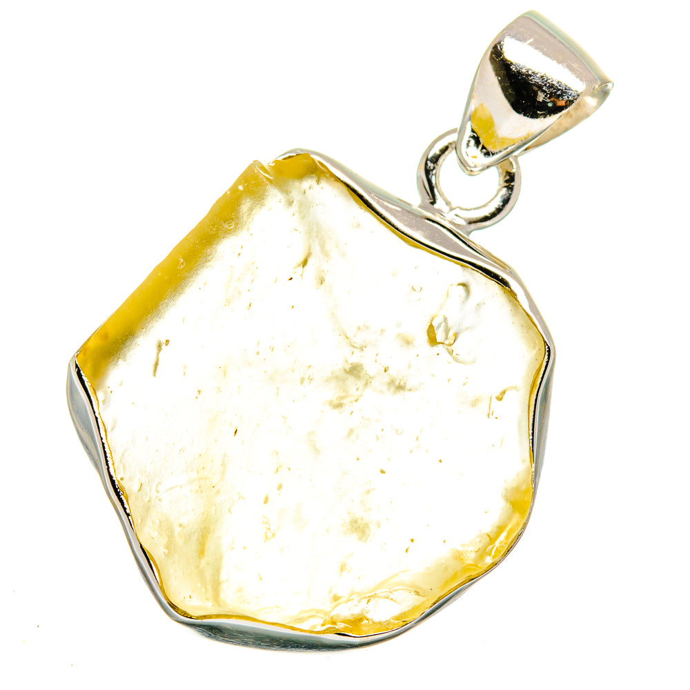 Libyan Desert Glass Pendants handcrafted by Anasilvercos - PD15750