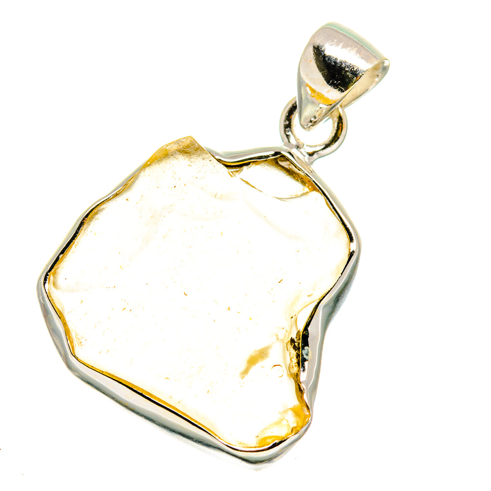Libyan Desert Glass Pendants handcrafted by Anasilvercos - PD15751