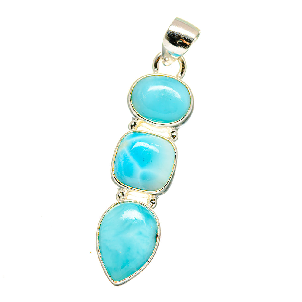 Larimar Pendants handcrafted by Anasilvercos - PD15755