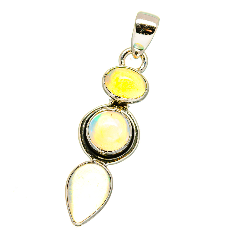 Ethiopian Opal Pendants handcrafted by Anasilvercos - PD15759