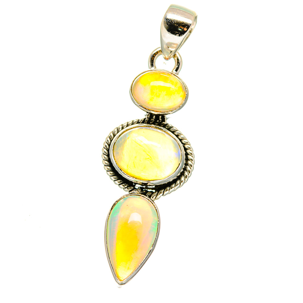 Ethiopian Opal Pendants handcrafted by Anasilvercos - PD15760