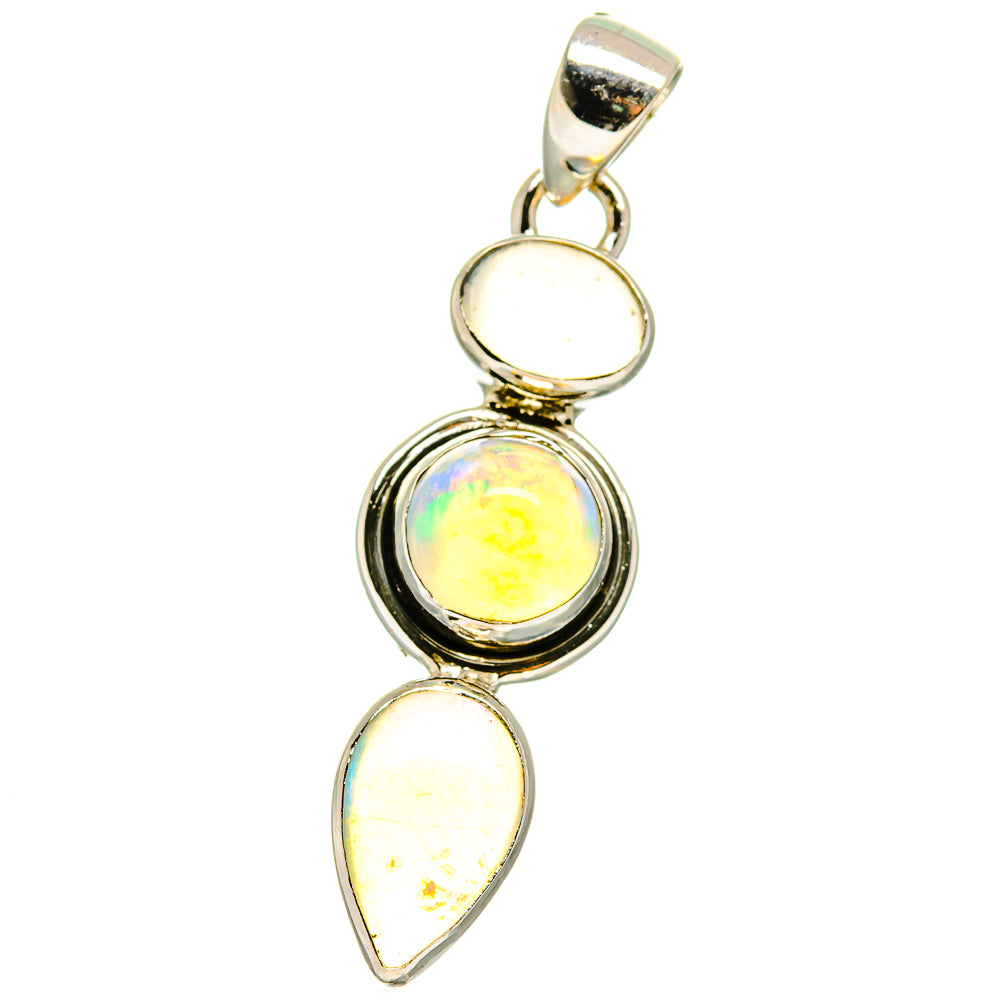 Ethiopian Opal Pendants handcrafted by Anasilvercos - PD15765
