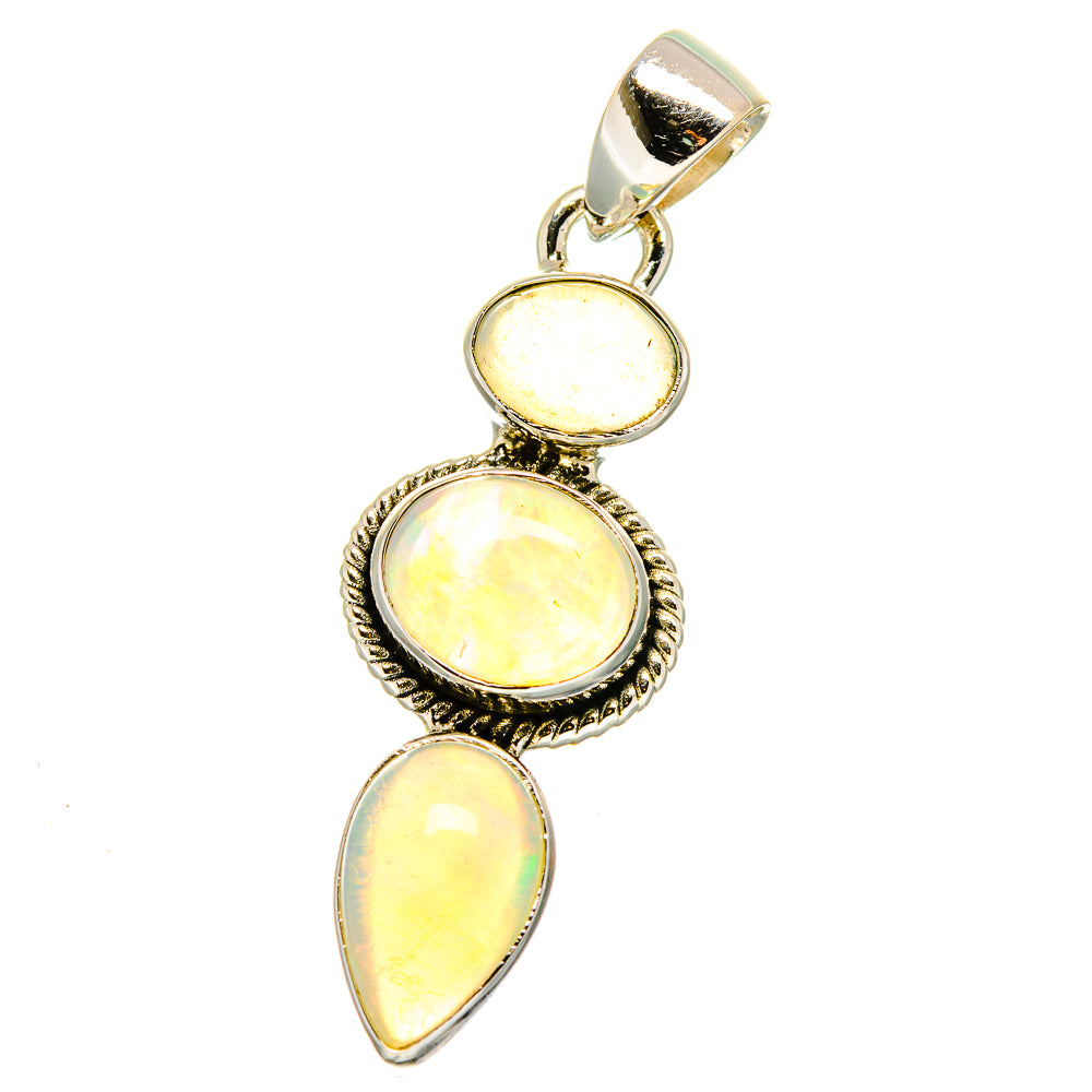 Ethiopian Opal Pendants handcrafted by Anasilvercos - PD15767