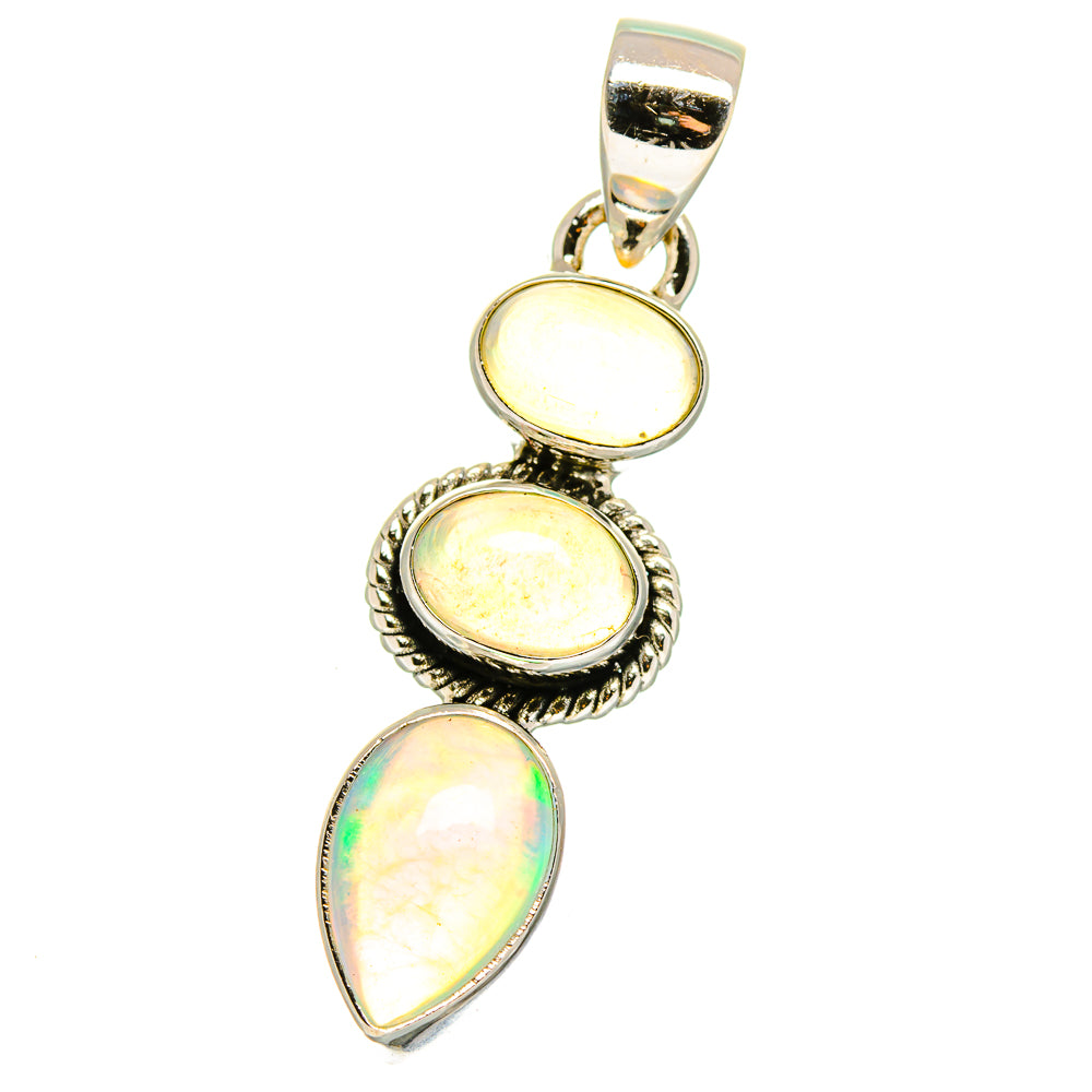 Ethiopian Opal Pendants handcrafted by Anasilvercos - PD15768