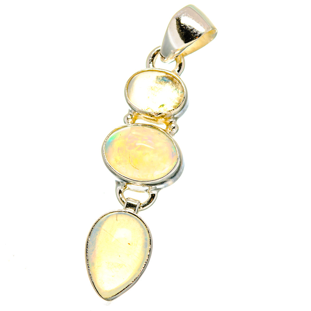 Ethiopian Opal Pendants handcrafted by Anasilvercos - PD15769