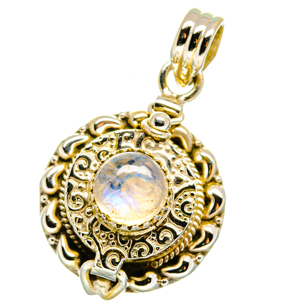 Rainbow Moonstone Pendants handcrafted by Anasilvercos - PD15787