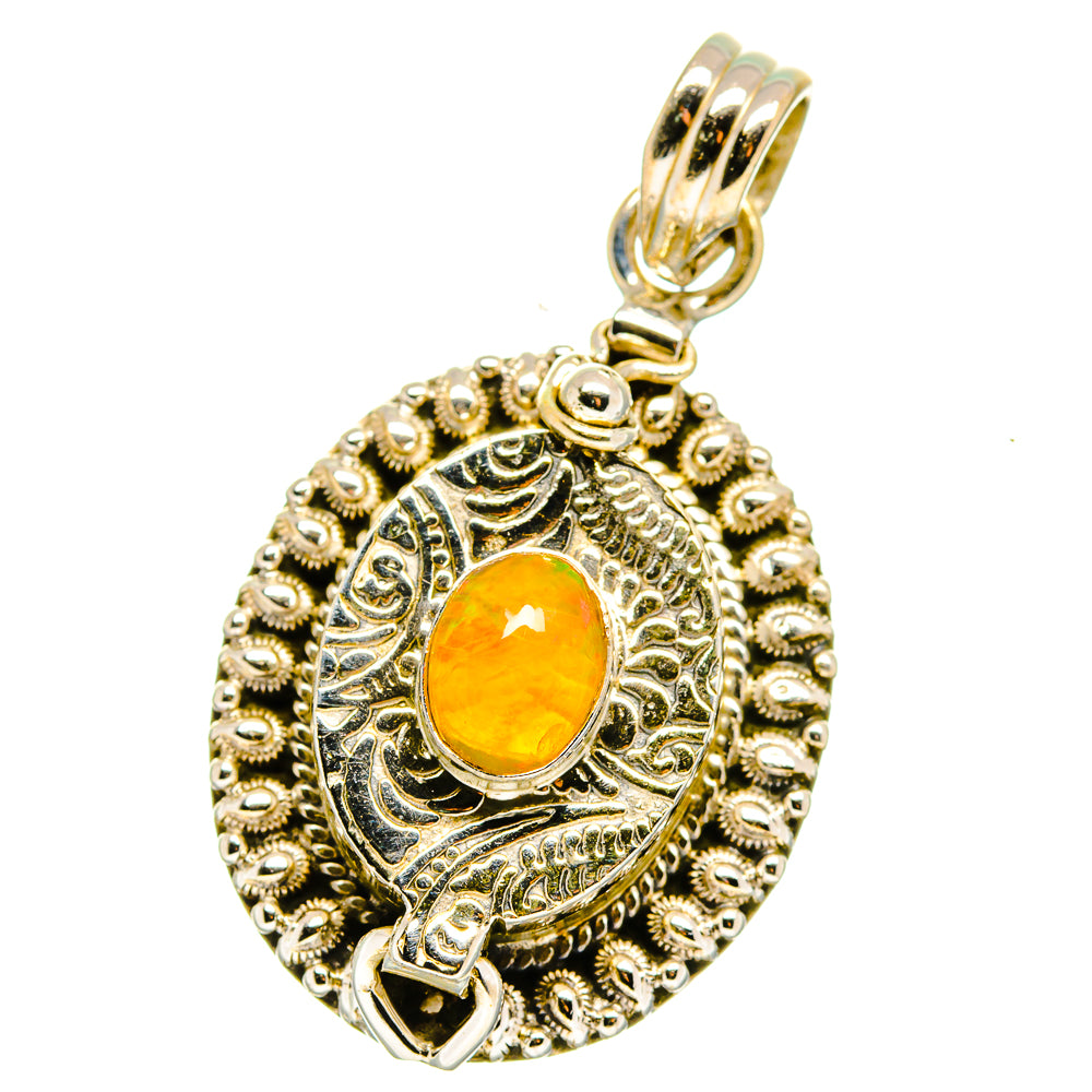Ethiopian Opal Pendants handcrafted by Anasilvercos - PD15801