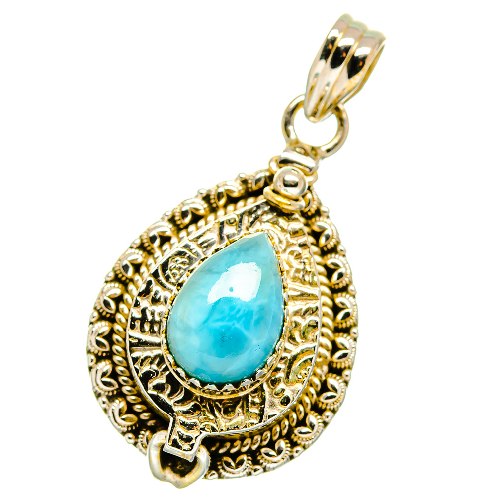 Larimar Pendants handcrafted by Anasilvercos - PD15803