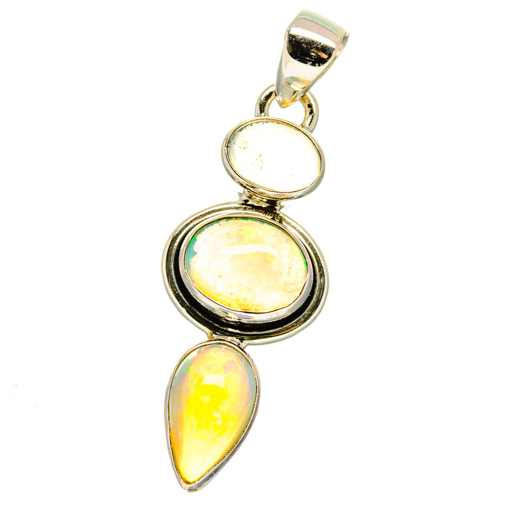 Ethiopian Opal Pendants handcrafted by Anasilvercos - PD15812