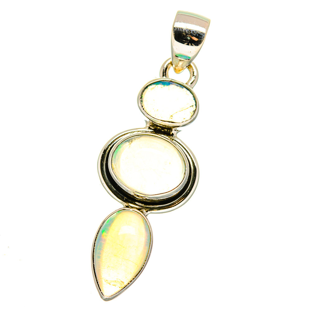 Ethiopian Opal Pendants handcrafted by Anasilvercos - PD15813