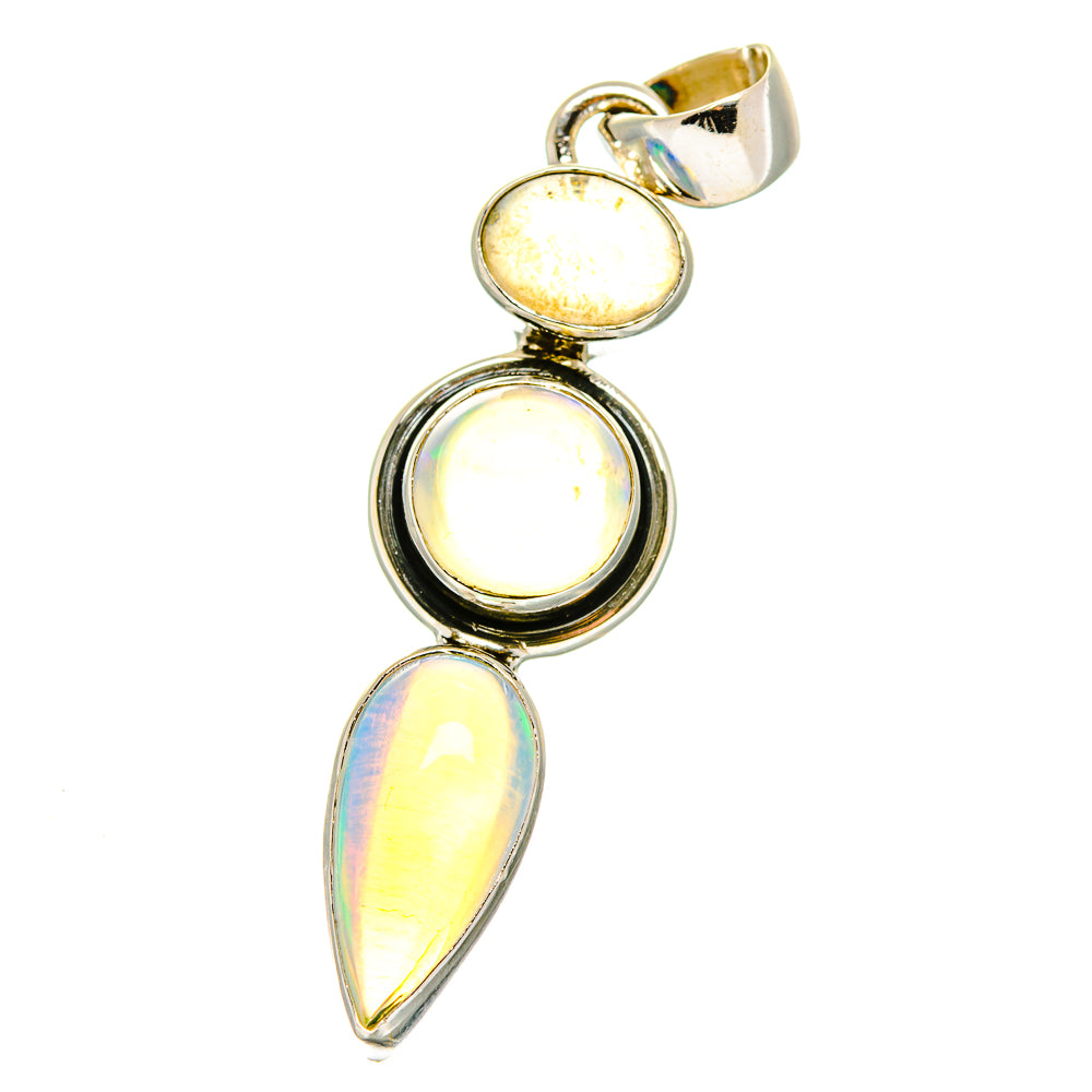 Ethiopian Opal Pendants handcrafted by Anasilvercos - PD15815