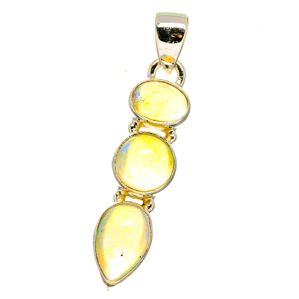 Ethiopian Opal Pendants handcrafted by Anasilvercos - PD15817