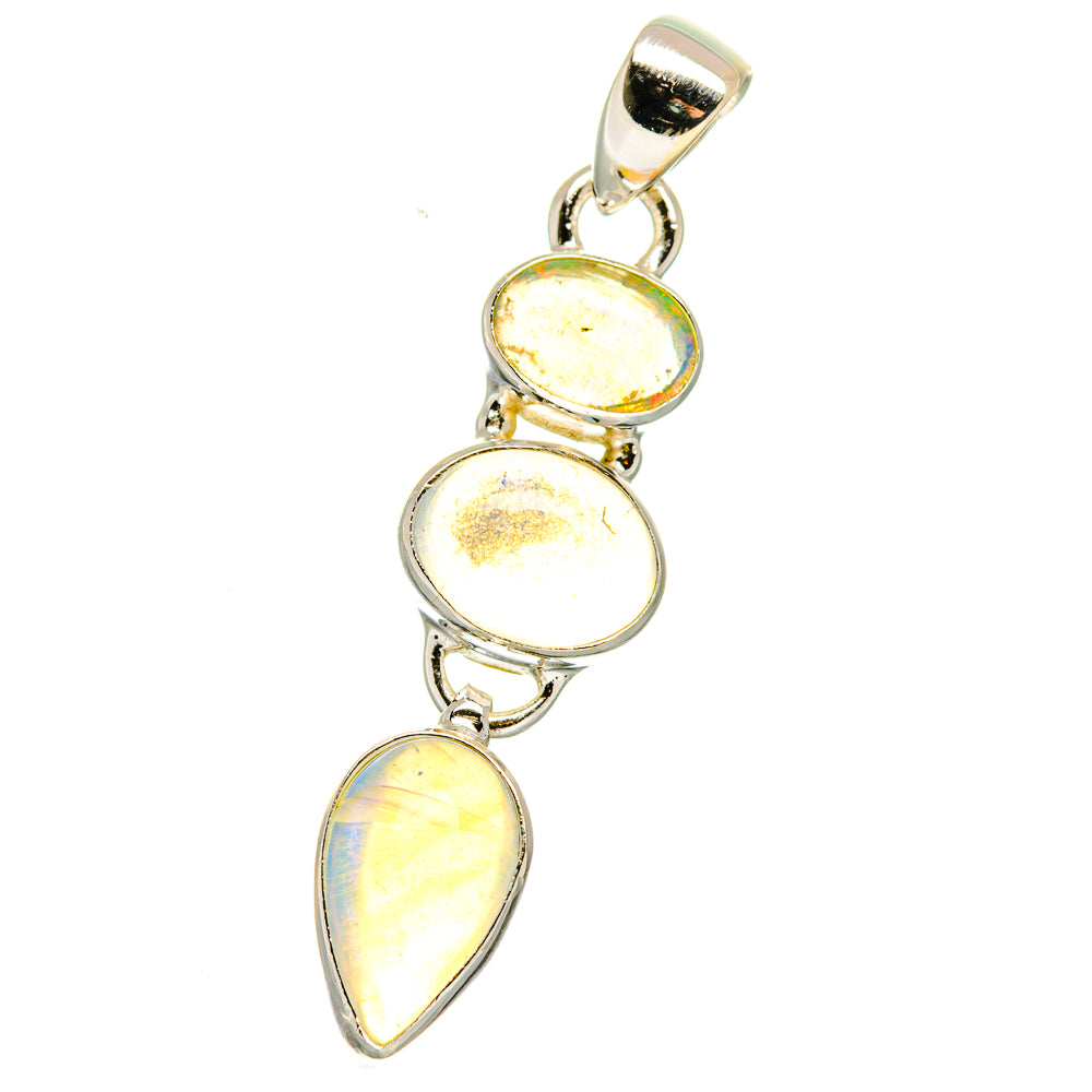 Ethiopian Opal Pendants handcrafted by Anasilvercos - PD15818