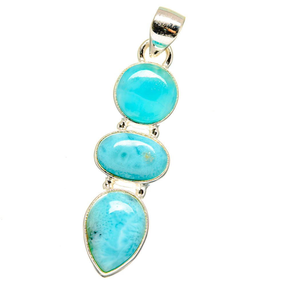 Larimar Pendants handcrafted by Anasilvercos - PD15819