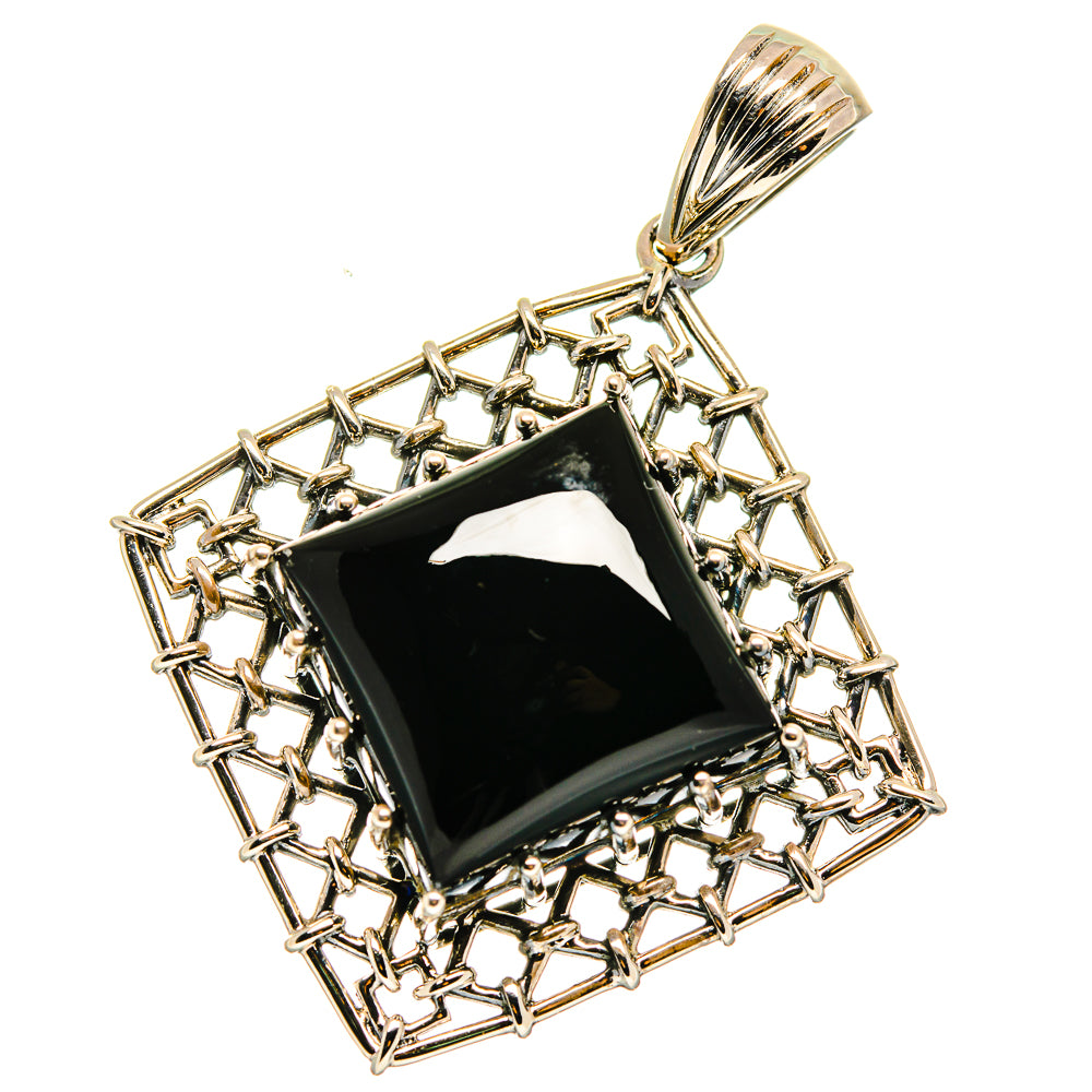 Black Onyx Pendants handcrafted by Anasilvercos - PD15830