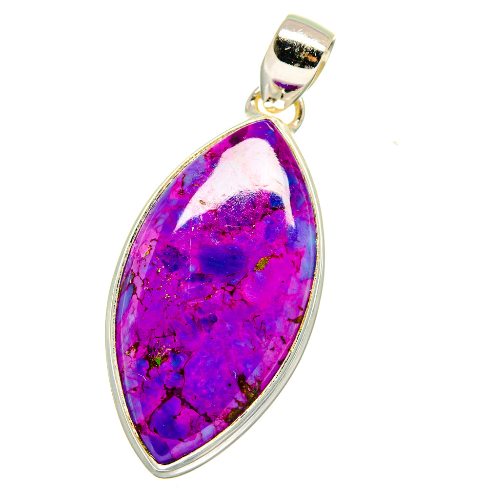 Purple Copper Composite Turquoise Pendants handcrafted by Anasilvercos - PD15850