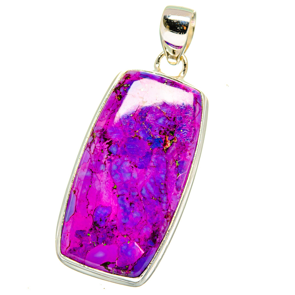 Purple Copper Composite Turquoise Pendants handcrafted by Anasilvercos - PD15851