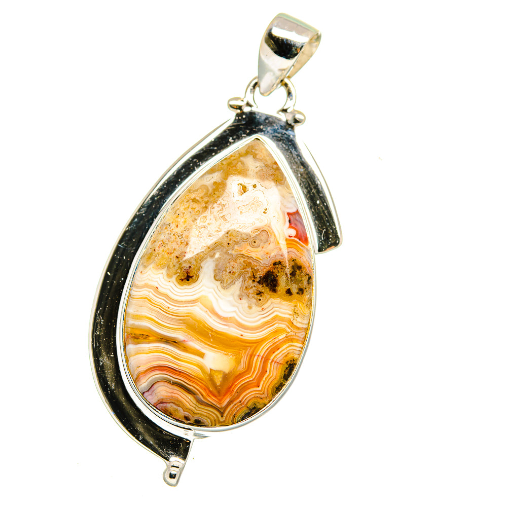 Laguna Lace Agate Pendants handcrafted by Anasilvercos - PD15861