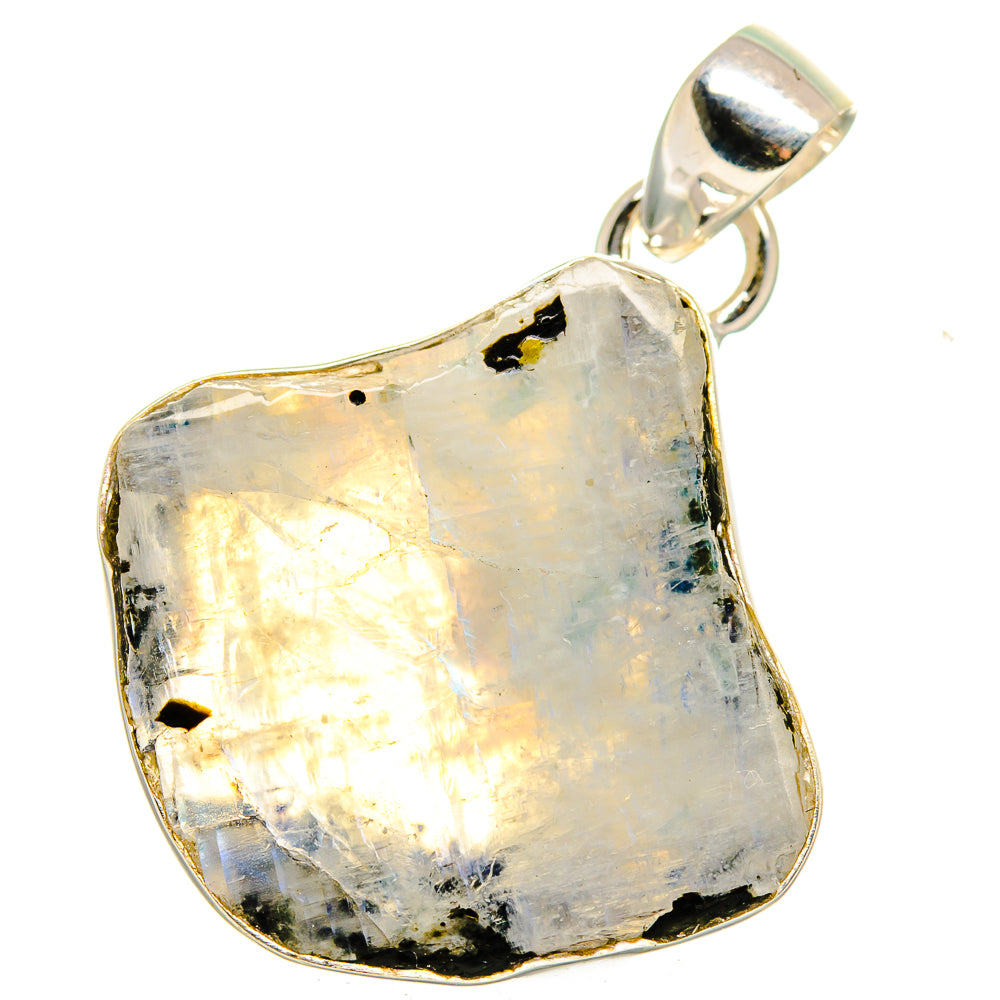 Rainbow Moonstone Pendants handcrafted by Anasilvercos - PD15892
