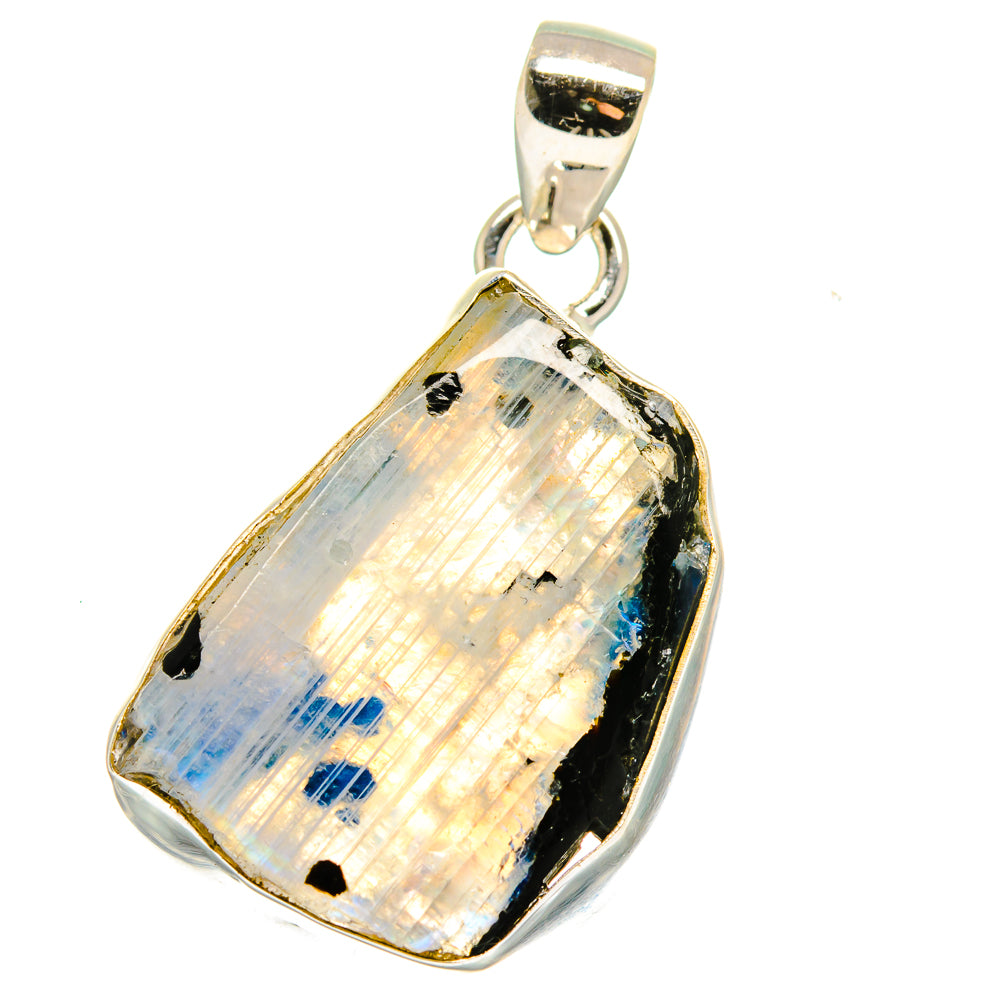 Rainbow Moonstone Pendants handcrafted by Anasilvercos - PD15894