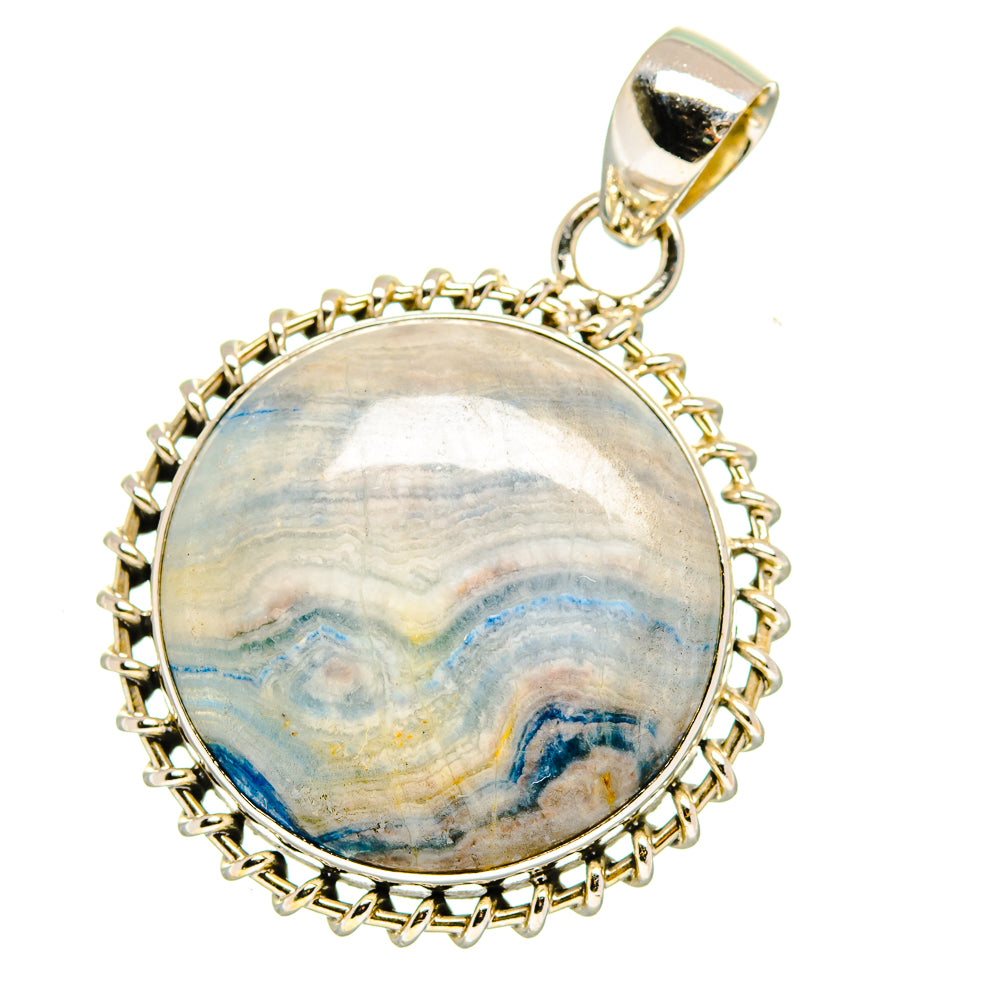 Blue Scheelite Pendants handcrafted by Anasilvercos - PD15896