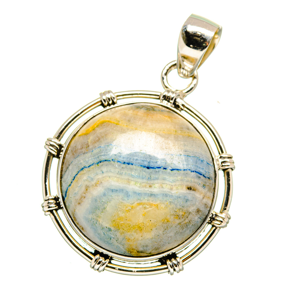Blue Scheelite Pendants handcrafted by Anasilvercos - PD15897