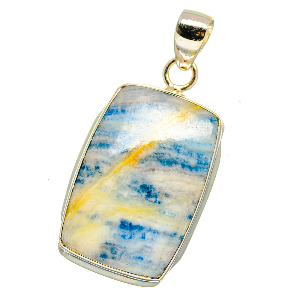 Blue Scheelite Pendants handcrafted by Anasilvercos - PD15899