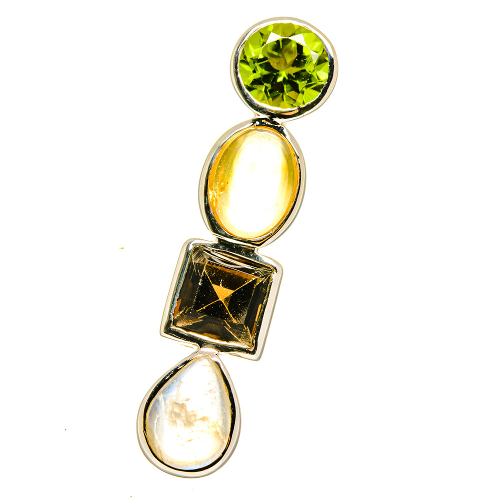 Rainbow Moonstone Pendants handcrafted by Anasilvercos - PD15902
