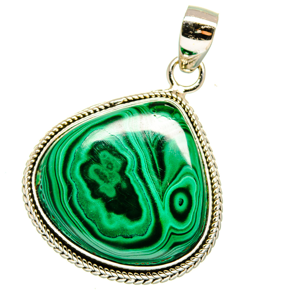 Malachite Pendants handcrafted by Anasilvercos - PD15912