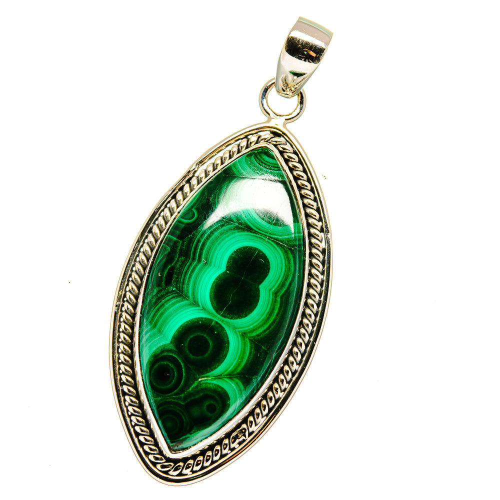 Malachite Pendants handcrafted by Anasilvercos - PD15914