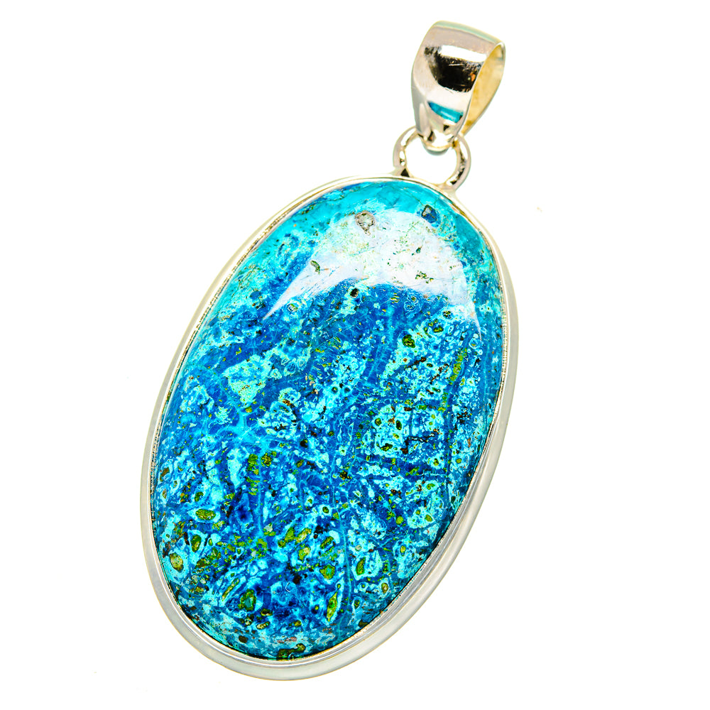 Chrysocolla Pendants handcrafted by Anasilvercos - PD15931