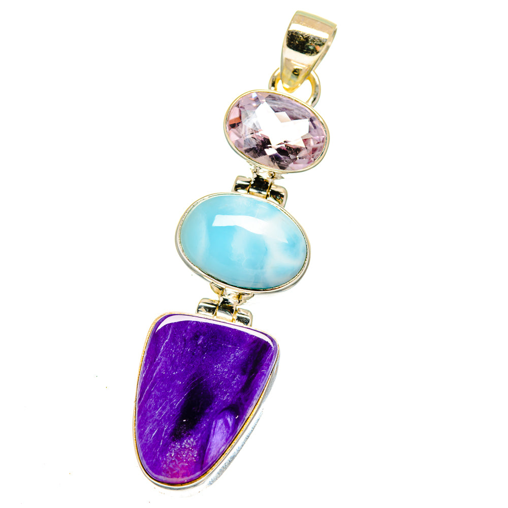 Charoite Pendants handcrafted by Anasilvercos - PD15968
