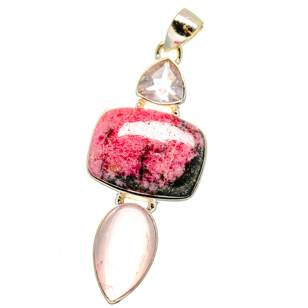 Rhodonite Pendants handcrafted by Anasilvercos - PD15970