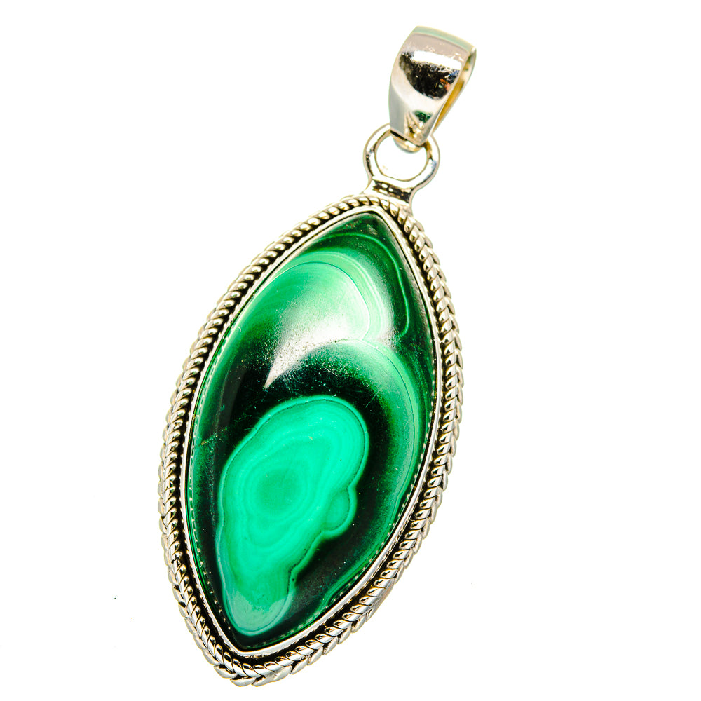 Malachite Pendants handcrafted by Anasilvercos - PD15974