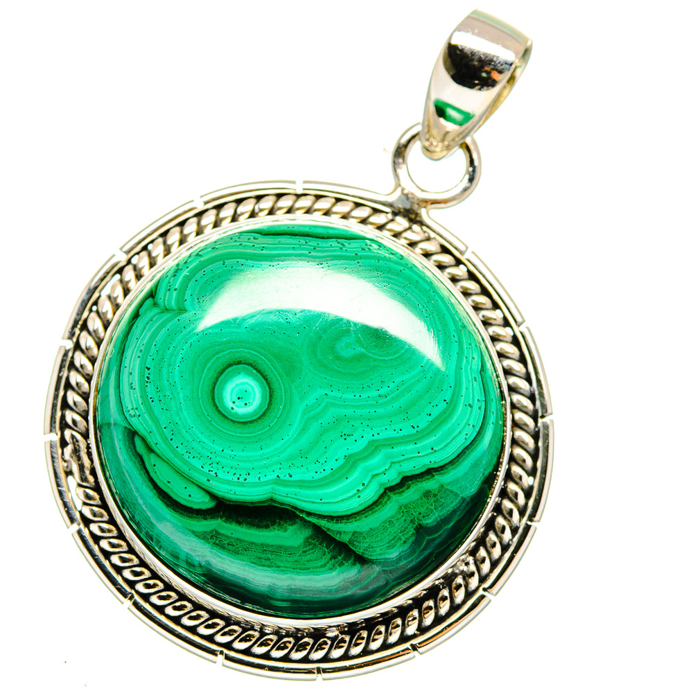 Malachite Pendants handcrafted by Anasilvercos - PD15980