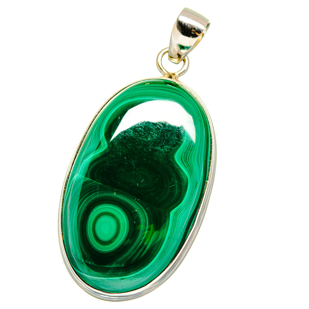 Malachite Pendants handcrafted by Anasilvercos - PD15981
